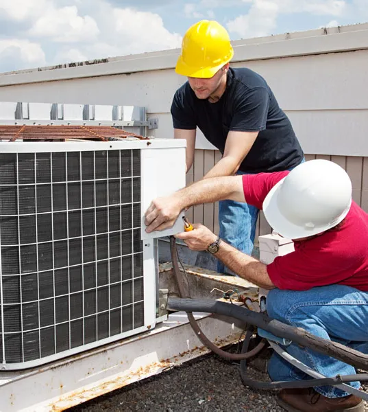 Commercial rooftop HVAC equipment with energy controls